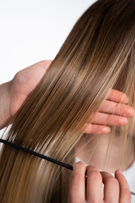 Extensión de Cabello Humano 100% Natural Color #30 | 5 Metros de Largo | Liso y Sedoso | Ideal para Tejido, Keratina y Cortinas