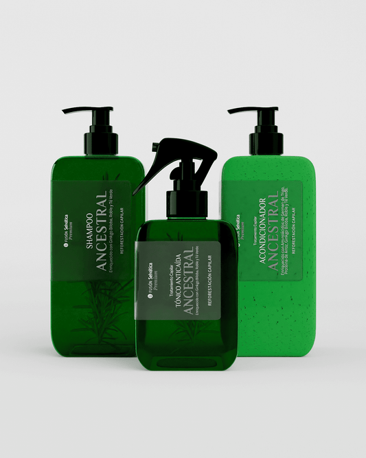 Kit Capilar Anticaída Premium – Ancestral x3 | Fusión Selvática